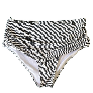 🌼5/$25 Sale🌼 Cupshe Black and White Striped High Waisted Bikini Bottom XL
